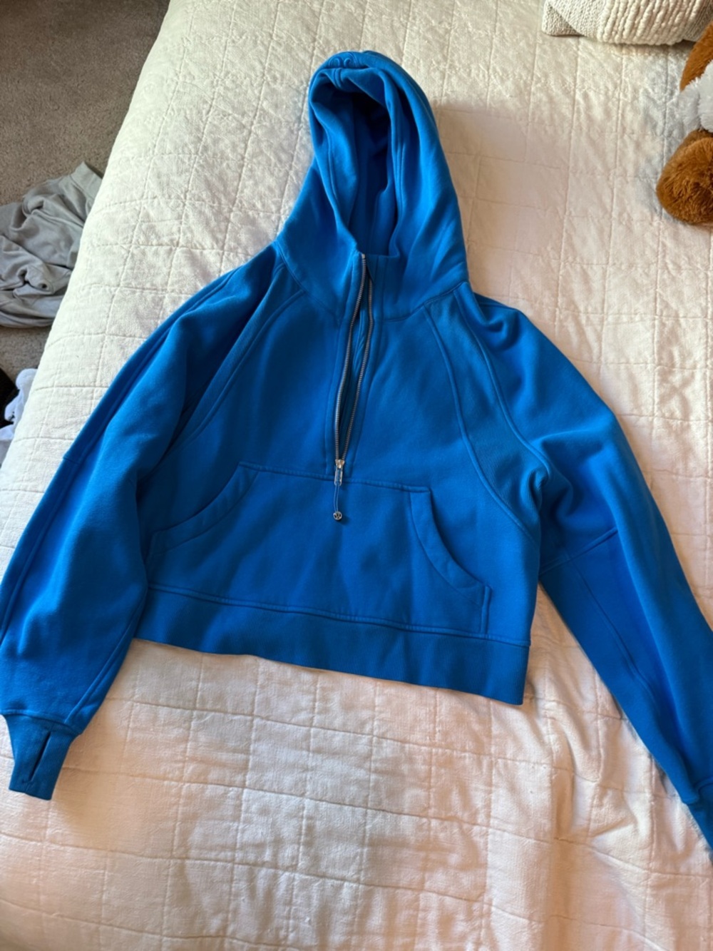 Scuba Oversized Half Zip Hoodie